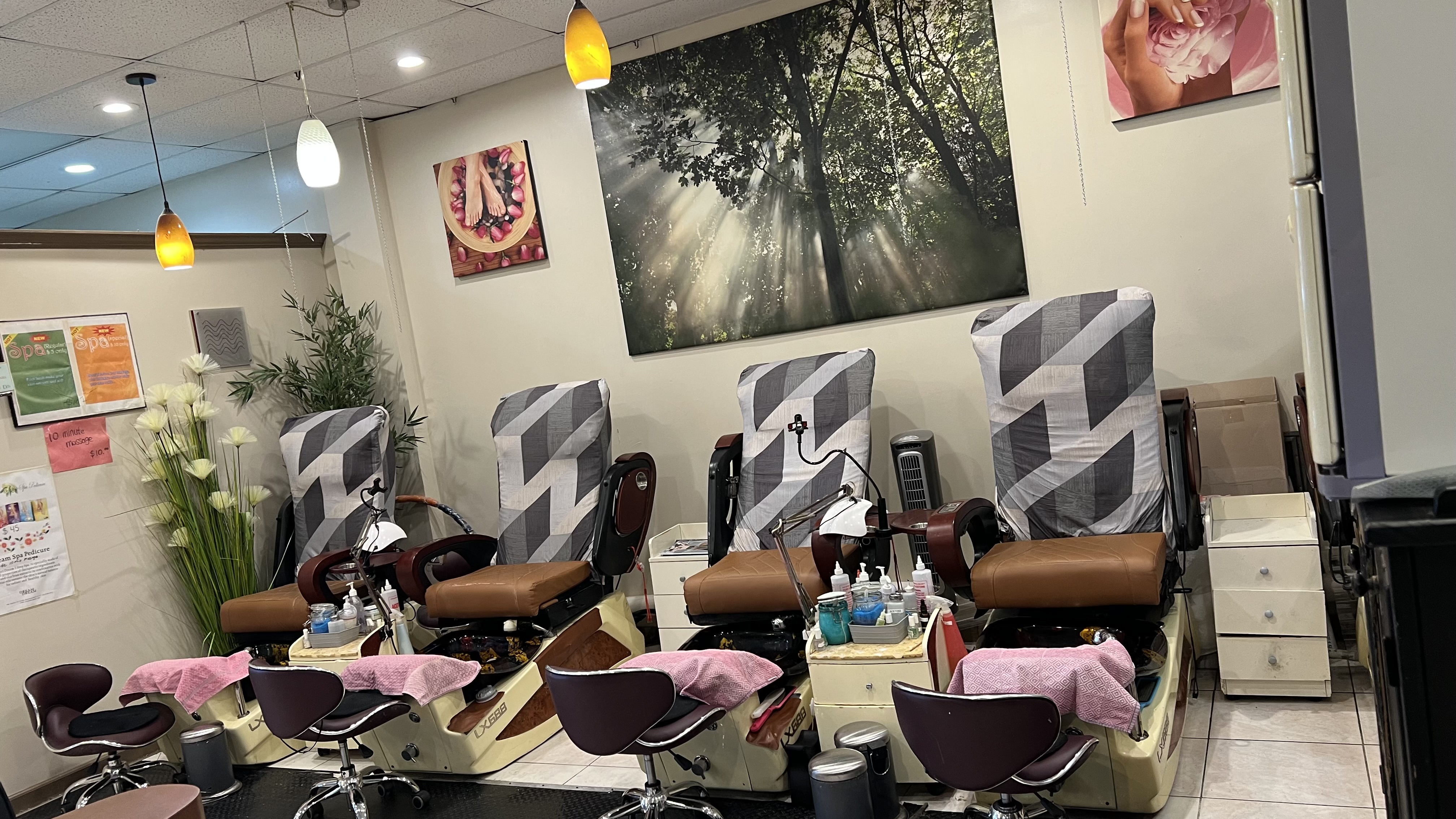 Spa interior — pedicure chairs